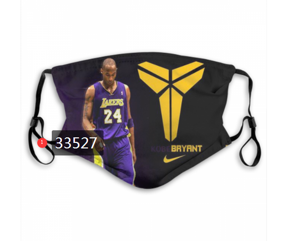 2021 NBA Los Angeles Lakers #24 kobe bryant 33527 Dust mask with filter->nba dust mask->Sports Accessory
